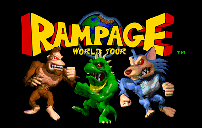 Rampage: World Tour (rev 1.3) Title Screen